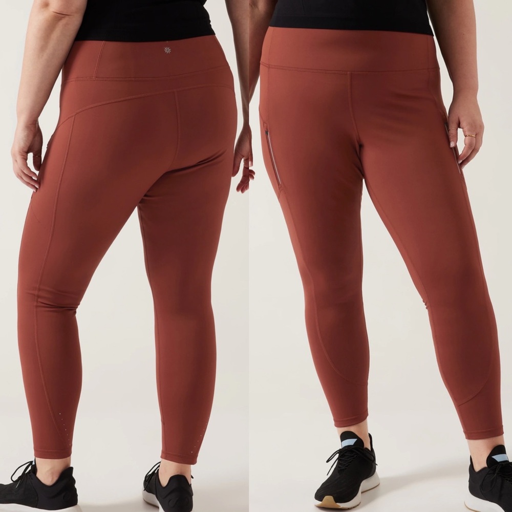 Athleta Rainier Legging Tight in Red Ancient Mahogany Size 3X